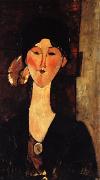 Amedeo Modigliani Beatrice Hastings in Front of a Door painting